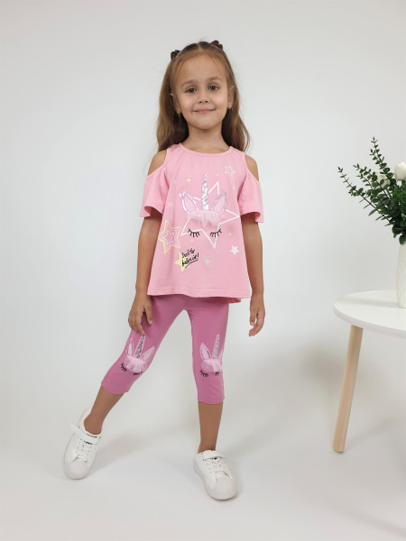 Комплект для девочки (фуфайка+ лосины)