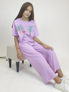 Комплект для девочки (фуфайка и брюки)