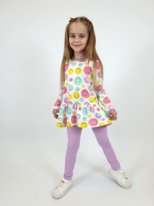 Комплект для девочки (фуфайка+ лосины)