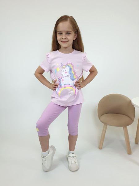 Комплект для девочки (фуфайка+ лосины)