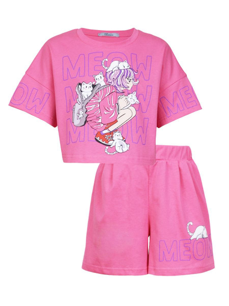 Комплект для девочки (джемпер+шорты)