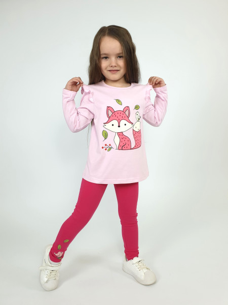 Комплект для девочки (фуфайка+ лосины)