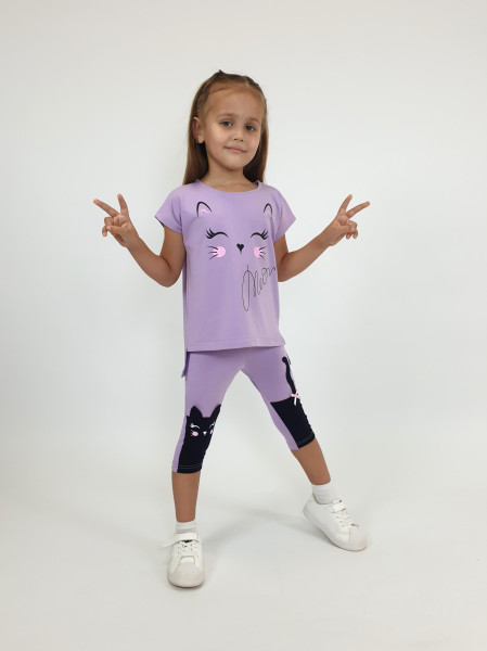 Комплект для девочки (фуфайка+ лосины)