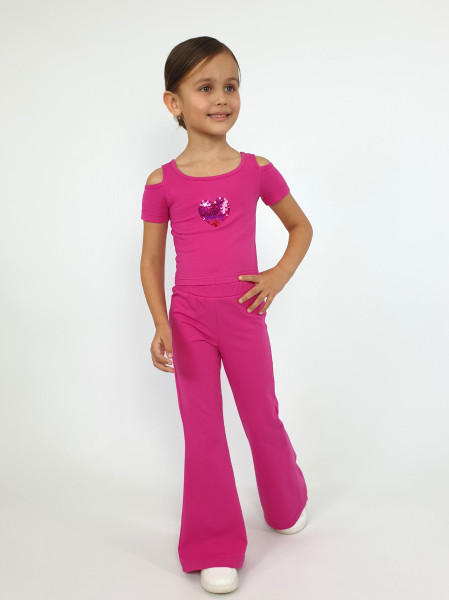 Комплект для девочки (джемпер(фуфайка)+брюки)