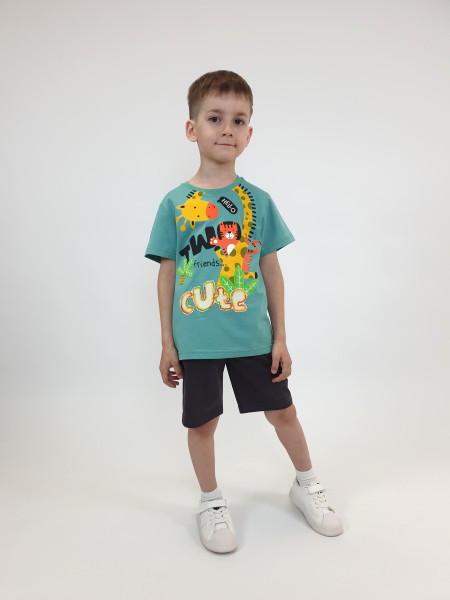 Комплект для мальчика (фуфайка+шорты)