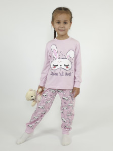 Пижама для девочки (фуфайка и брюки)