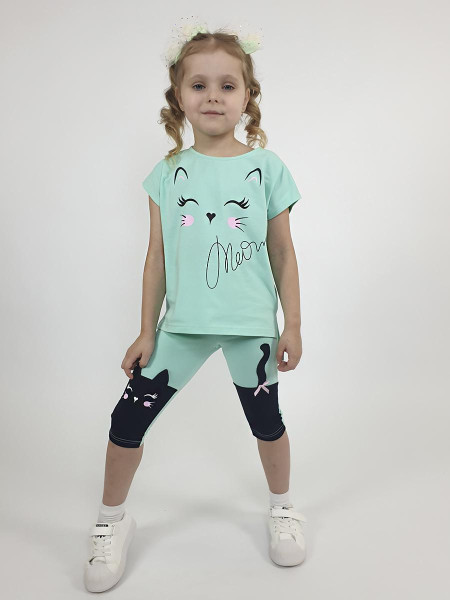 Комплект для девочки (фуфайка+ лосины)