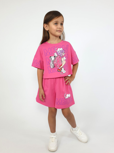 Комплект для девочки (джемпер+шорты)