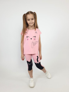 Комплект для девочки (фуфайка+ лосины)