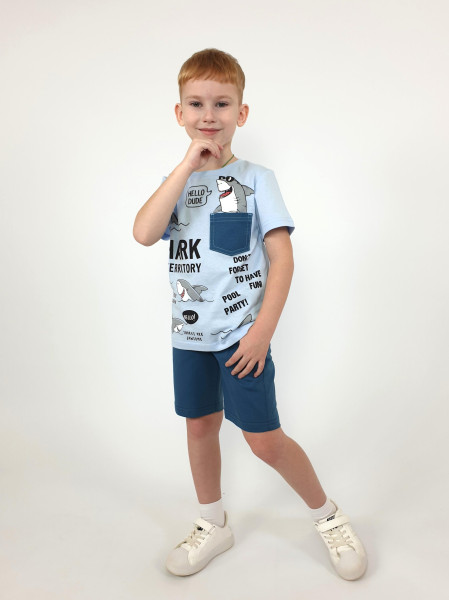 Комплект для мальчика (фуфайка+шорты)