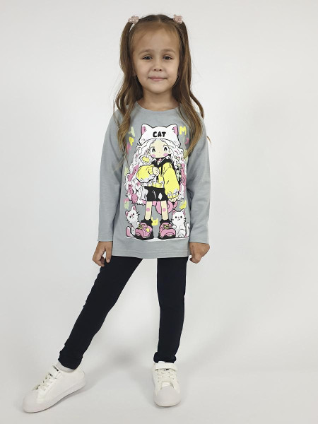 Комплект для девочки (фуфайка+ лосины)