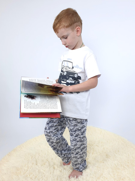 Пижама для мальчика (фуфайка и брюки)