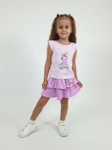 Комплект для девочки (фуфайка+ юбка)