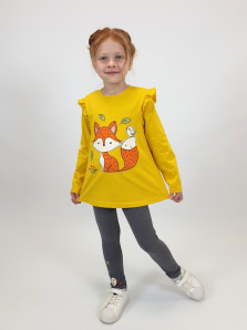 Комплект для девочки (фуфайка+ лосины)