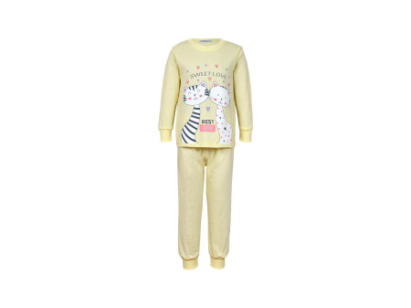 Пижама для девочки (фуфайка и брюки)