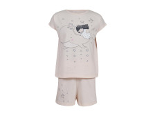 Пижама для девочки (фуфайка и шорты)