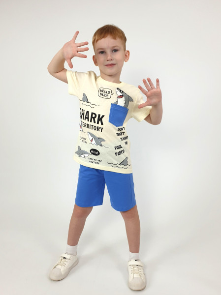 Комплект для мальчика (фуфайка+шорты)