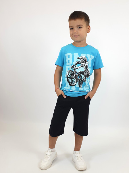 Комплект для мальчика (джемпер+шорты)