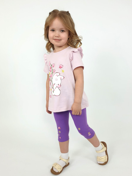 Комплект для девочки (фуфайка+ лосины)