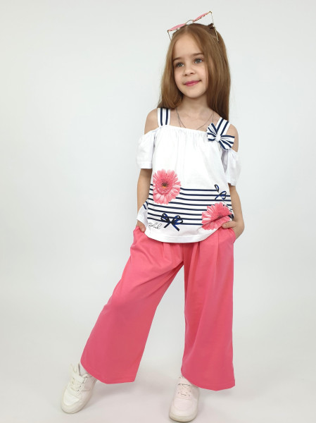 Комплект фуфайка+брюки для девочки