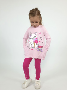 Комплект для девочки (фуфайка+ лосины)