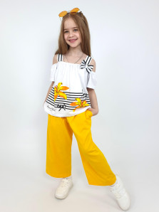 Комплект фуфайка+брюки для девочки