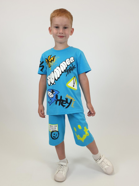 Комплект для мальчика (фуфайка+шорты)