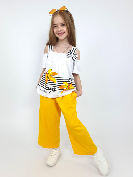 Комплект фуфайка+брюки для девочки