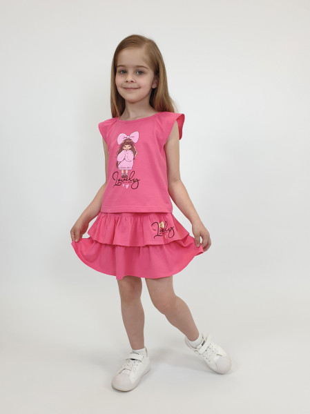 Комплект для девочки (фуфайка+ юбка)