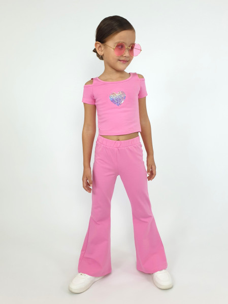 Комплект для девочки (джемпер(фуфайка)+брюки)