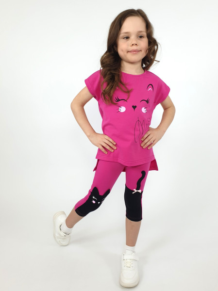 Комплект для девочки (фуфайка+ лосины)