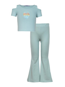 Комплект для девочки (джемпер(фуфайка)+брюки)