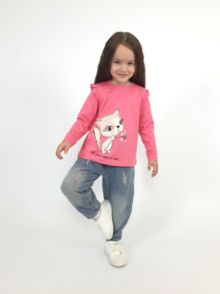 Фуфайка для девочки