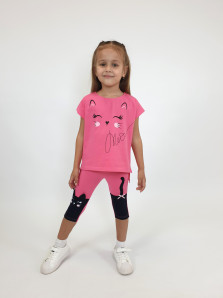 Комплект для девочки (фуфайка+ лосины)