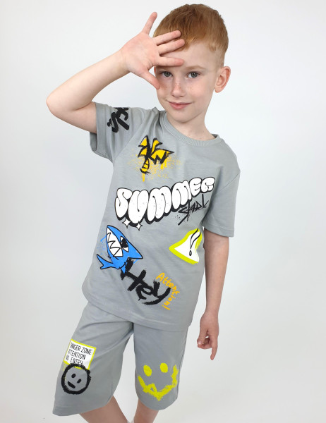 Комплект для мальчика (фуфайка+шорты)