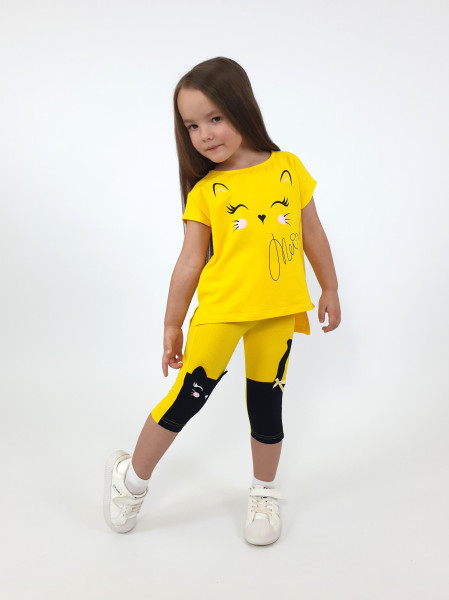 Комплект для девочки (фуфайка+ лосины)