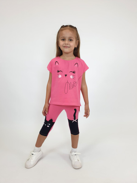 Комплект для девочки (фуфайка+ лосины)