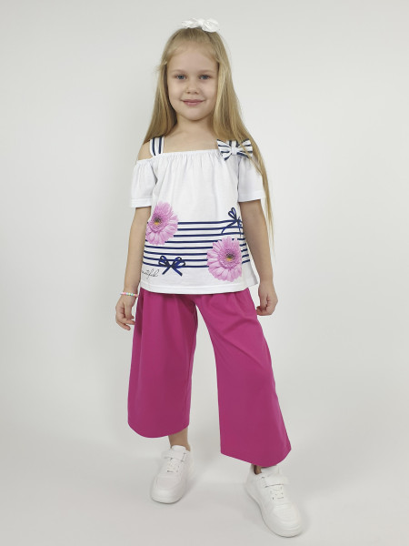 Комплект фуфайка+брюки для девочки