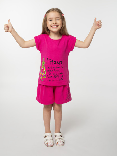 Комплект для девочки (фуфайка и шорты)