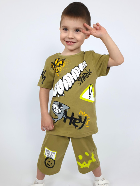 Комплект для мальчика (фуфайка+шорты)