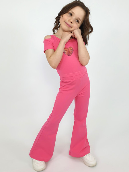 Комплект для девочки (джемпер(фуфайка)+брюки)